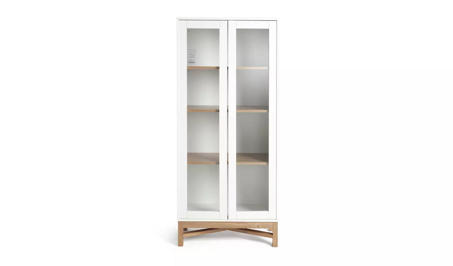 Assembled Habitat Zander Display Unit - White & Oak Effect